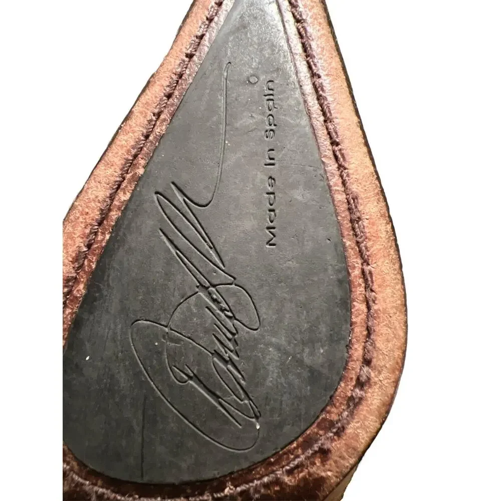 Donald J Pliner Lexy Animal Print Cheetah Kitten Heel Shoes Side Zip Spain 5.5M - Picture 12 of 12